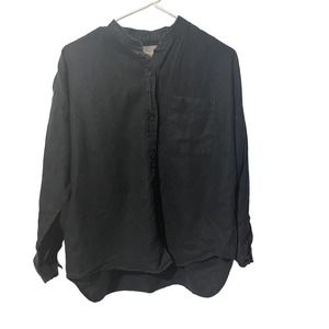 𝅺everlane Faded Black Button Down Top w/Pocket
